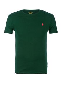 Зеленая хлопковая футболка Polo Ralph Lauren