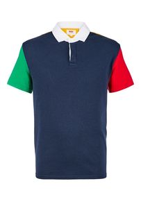 Хлопковая футболка поло с контрастными рукавами Levis®