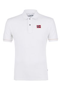 Футболка поло с контрастной строчкой на рукавах Napapijri