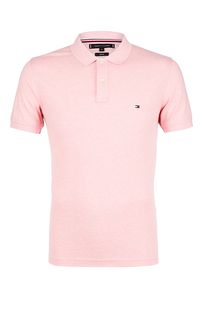 Хлопковая футболка поло розового цвета Tommy Hilfiger