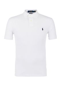 Хлопковая футболка поло белого цвета Polo Ralph Lauren