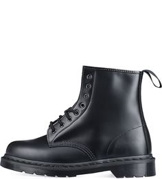 Черные кожаные ботинки Dr. Martens