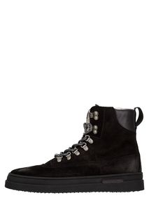 Утепленные замшевые ботинки черного цвета Greek Gant