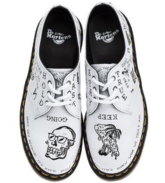 Кожаные ботинки с принтом 1461 Scribble Dr. Martens