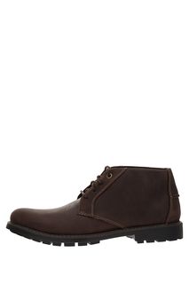 Кожаные ботинки темно-коричневого цвета Clarks