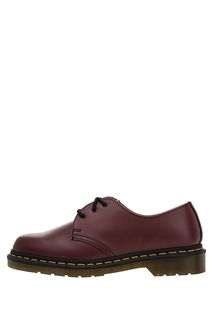 Бордовые ботинки из гладкой кожи 1461 Dr. Martens