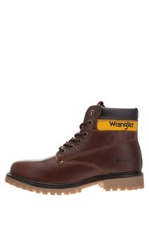 Утепленные бордовые ботинки из натуральной кожи Wrangler