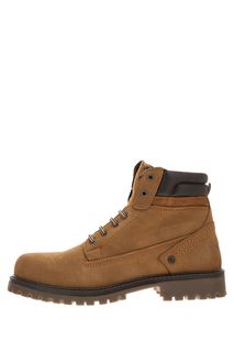 Утепленные бежевые ботинки из нубука Wrangler