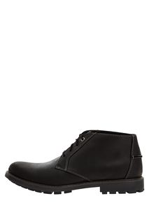 Черные кожаные ботинки Clarks