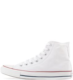 Белые высокие кеды на шнуровке Converse