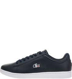 Темно-синие кеды из гладкой кожи Lacoste