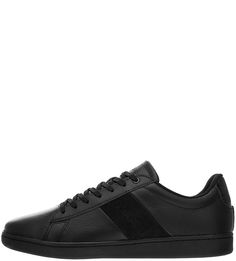Черные кожаные кеды Carnaby Evo Lacoste
