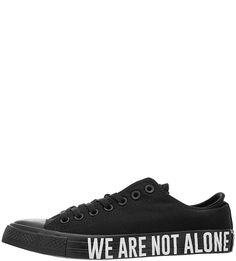 Текстильные кеды черного цвета Converse