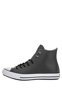 Высокие кожаные кеды с теплой подкладкой Converse