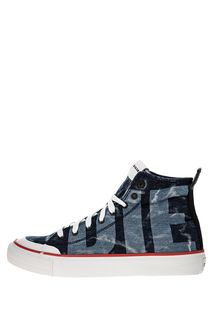 Синие кеды из денима Diesel
