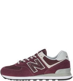 Замшевые кроссовки с текстильными вставками 574 New Balance