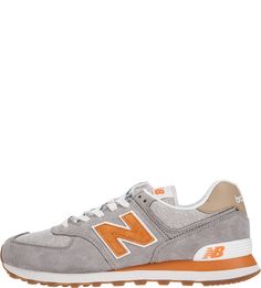 Замшевые кроссовки с текстильными вставками 574 New Balance