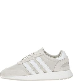 Серые кожаные кроссовки с замшевыми вставками I-5923 Adidas Originals