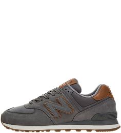 Кроссовки серого цвета из нубука 574 New Balance