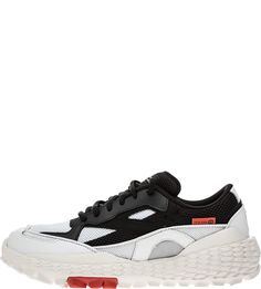 Текстильные кроссовки с кожаными вставками Skechers