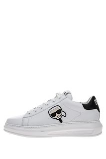 Белые кожаные кроссовки Karl Lagerfeld