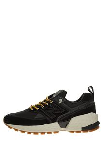 Кроссовки черного цвета из замши и текстиля 574 New Balance