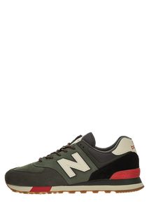 Кроссовки из текстиля и замши 574 New Balance