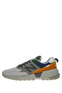 Кроссовки из кожи и замши на шнуровке 574 New Balance