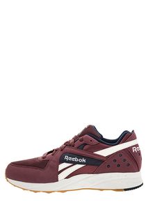 Бордовые текстильные кроссовки Pyro Reebok Classic