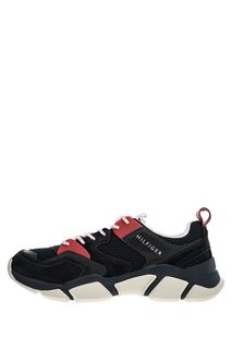 Синие кроссовки с замшевыми вставками Tommy Hilfiger