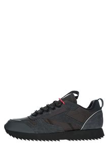 Синие кроссовки из замши и текстиля CL Leather Ripple Trail Reebok Classic