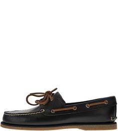 Кожаные топсайдеры черного цвета Classic Boat Boat Shoe Timberland