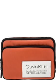 Маленькая оранжевая поясная сумка Calvin Klein Jeans
