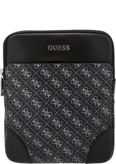 Маленькая сумка через плечо с монограммой бренда Guess