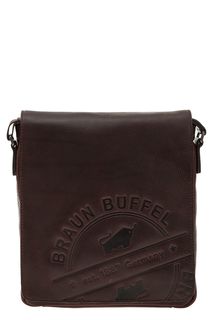 Маленькая кожаная сумка через плечо Braun Büffel