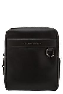 Маленькая кожаная сумка на молнии Tommy Hilfiger