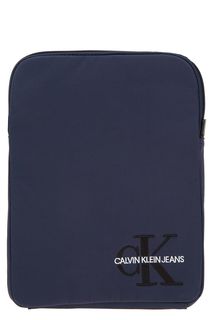 Маленькая текстильная сумка синего цвета Calvin Klein Jeans