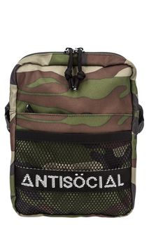 Маленькая текстильная сумка с логотипом бренда AntisÖcial WE ARE WHO WE ARE