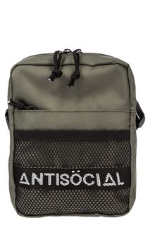 Маленькая текстильная сумка с логотипом бренда AntisÖcial WE ARE WHO WE ARE