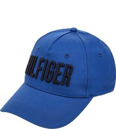 Синяя бейсболка с нашивками Tommy Hilfiger
