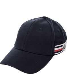 Синяя хлопковая бейсболка Tommy Hilfiger
