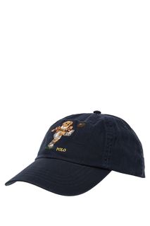 Бейсболка из хлопка с декоративной вышивкой Polo Ralph Lauren