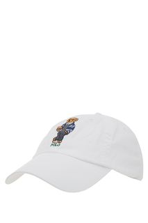 Бейсболка из хлопка с декоративной вышивкой Polo Ralph Lauren