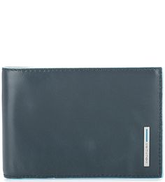 Кожаное портмоне синего цвета Piquadro