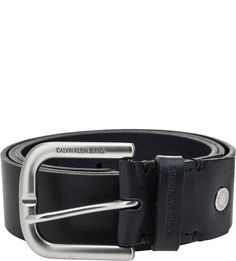 Синий ремень из натуральной кожи Calvin Klein Jeans