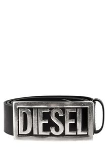 Кожаный ремень с массивной пряжкой Diesel