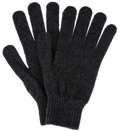 Комплект из шерстяных перчаток и шарфа серого цвета Barbour