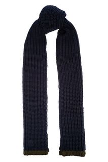 Темно-синий шарф крупной вязки Finn Flare