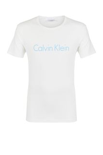 Домашняя футболка с логотипом бренда Calvin Klein