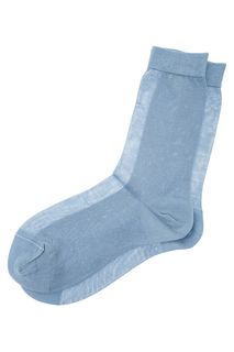 Шелковые носки голубого цвета Collonil